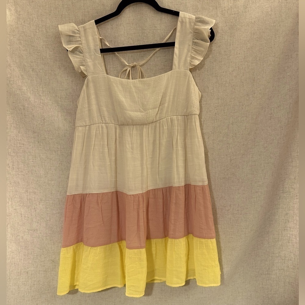 AS U Wish Color Block Sundress Large